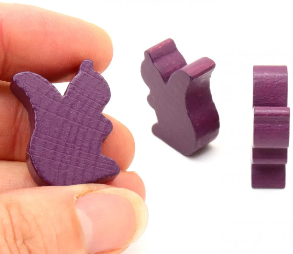 Tout Pour le Jeu Pion écureuil en bois coloré pour jeu de 25 x 19 x 8 mm à l'unité