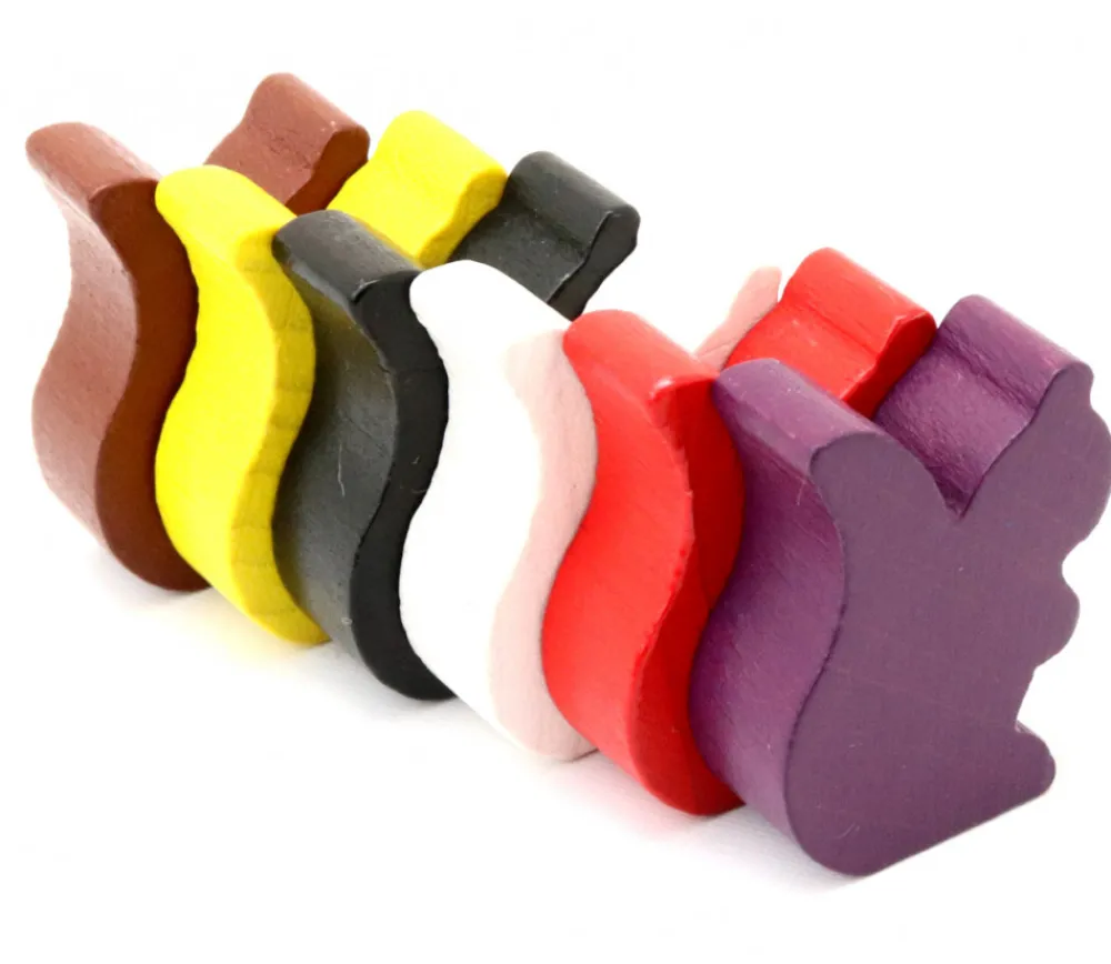 Tout Pour le Jeu Pion écureuil en bois coloré pour jeu de 25 x 19 x 8 mm à l'unité