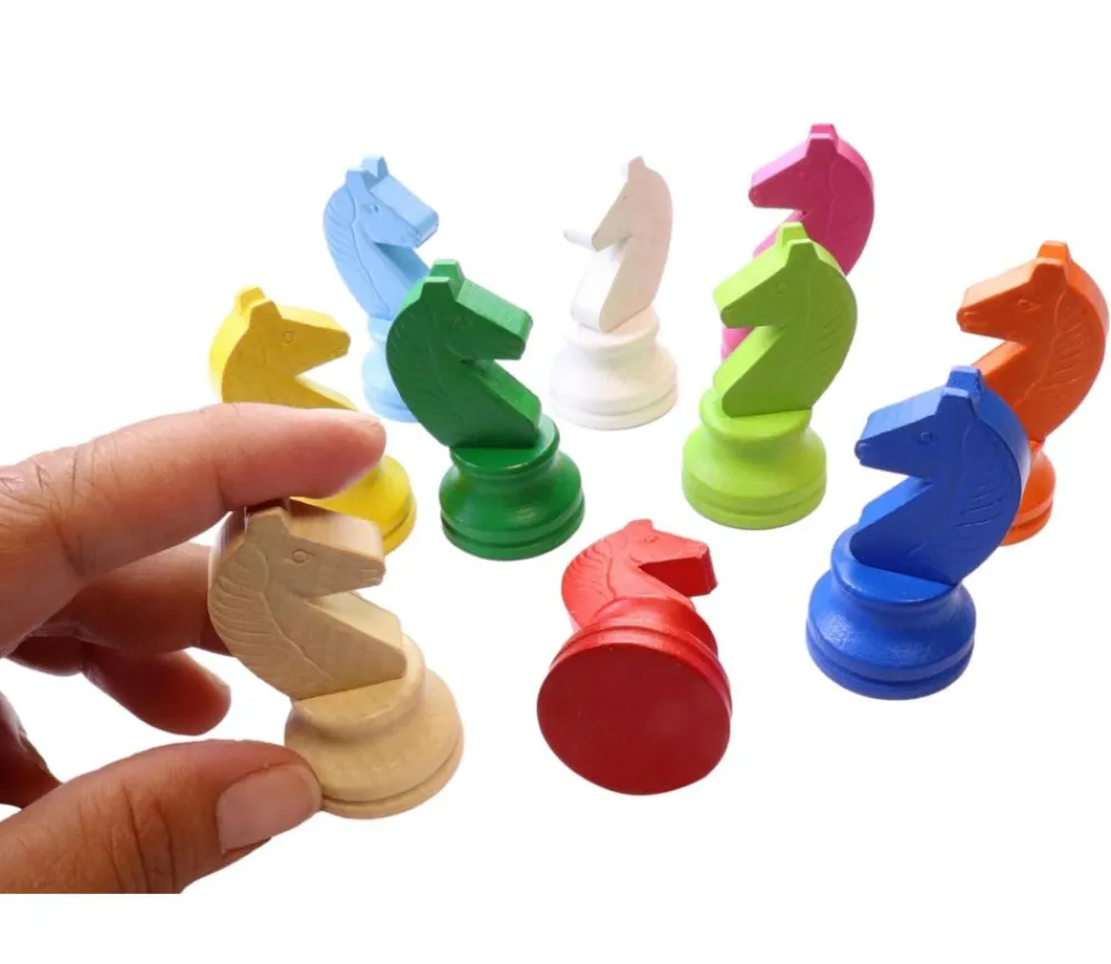 Tout Pour le Jeu Pion Dada cheval en bois de 5 cm type jeu petits chevaux