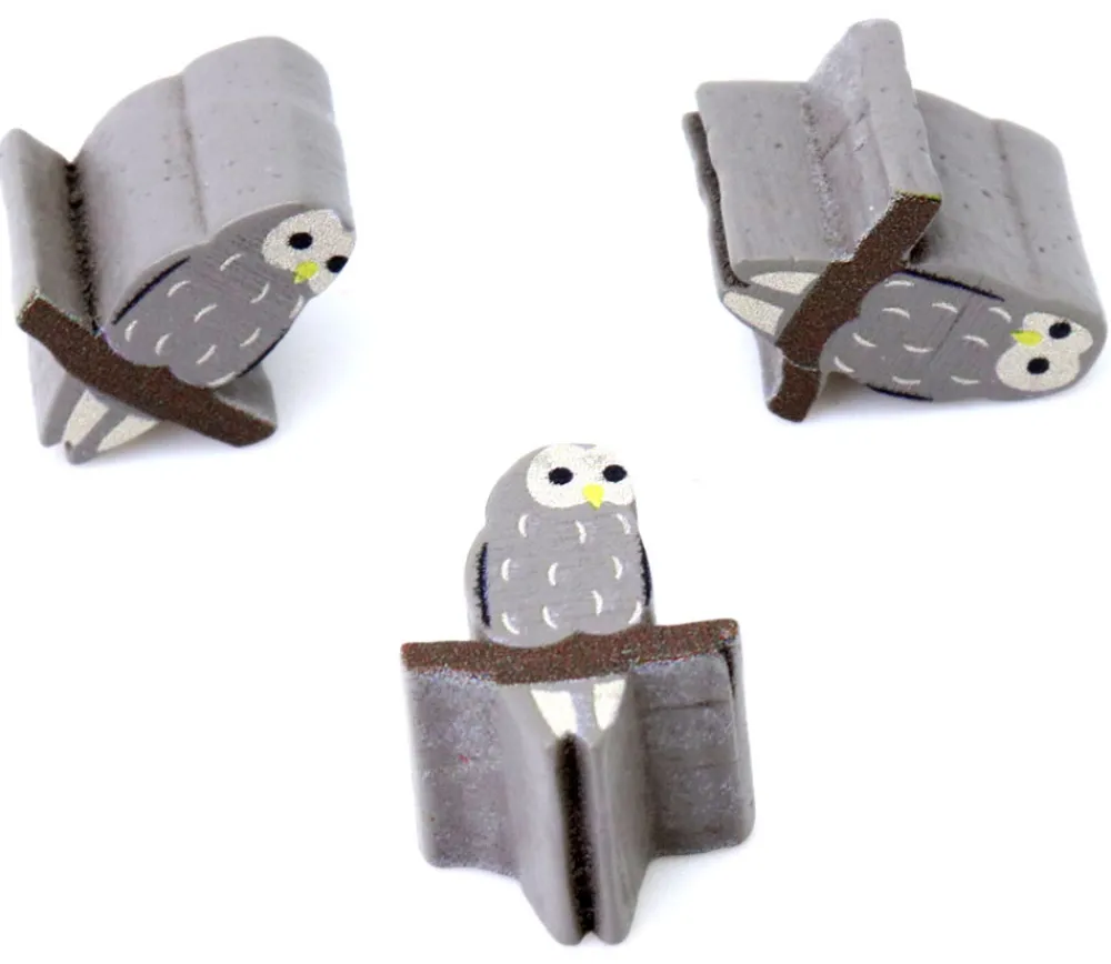 Tout Pour le Jeu Pion de jeu hibou chouette en bois 15 x 12 x 10 mm