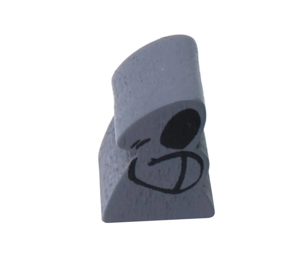 Tout Pour le Jeu Pion de jeu moine gris / mort en bois 15 x 16 x 10 mm