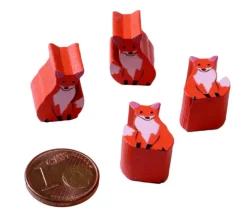Tout Pour le Jeu Pion de jeu renard orange en bois 15 x 11 x 10 mm