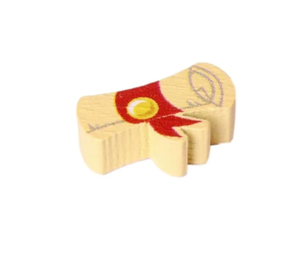 Tout Pour le Jeu Pion de jeu rouleau parchemin en bois 16 x 5 x 10 mm