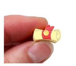Tout Pour le Jeu Pion de jeu rouleau parchemin en bois 16 x 5 x 10 mm