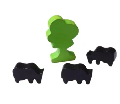 Tout Pour le Jeu Pion de jeu vache en bois 21 x 12 x 8 mm
