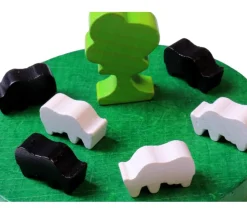Tout Pour le Jeu Pion de jeu vache en bois 21 x 12 x 8 mm