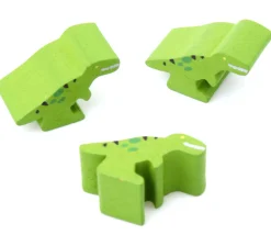 Tout Pour le Jeu Pion dinosaure T-rex vert bois 20 x 12 x 10 mm à l'unité