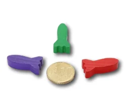 Tout Pour le Jeu Pion en bois fusée 25 x 12 x 7 mm