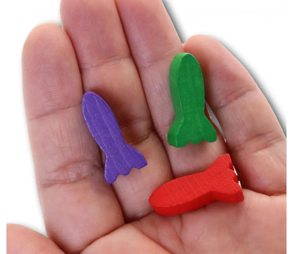 Tout Pour le Jeu Pion en bois fusée 25 x 12 x 7 mm