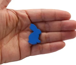 Tout Pour le Jeu Pion en bois lapin bleu 22 x 31 x 8 mm animal pour jeu
