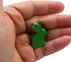 Tout Pour le Jeu Pion en bois lapin vert 22 x 31 x 8 mm animal pour jeu