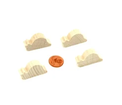 Tout Pour le Jeu Pion escargot bois naturel 30 x17 x 8 mm
