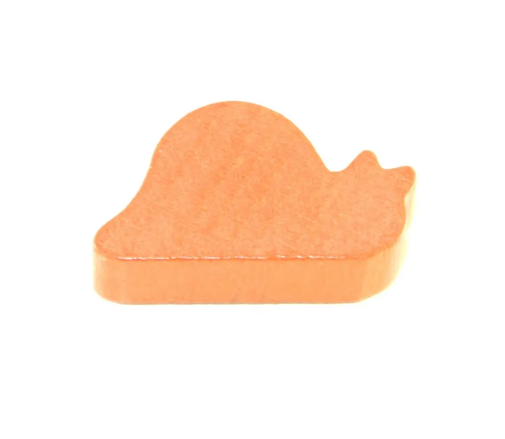Tout Pour le Jeu Pion escargot orange en bois