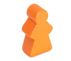 Tout Pour le Jeu Pion fille meeple en bois personnage joueur 13 x 23 X 8 mm femme à l'unité