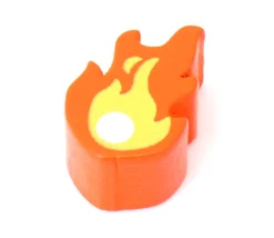 Tout Pour le Jeu Pion flamme boule de feu pour jeu 19 x 13 x 5 mm