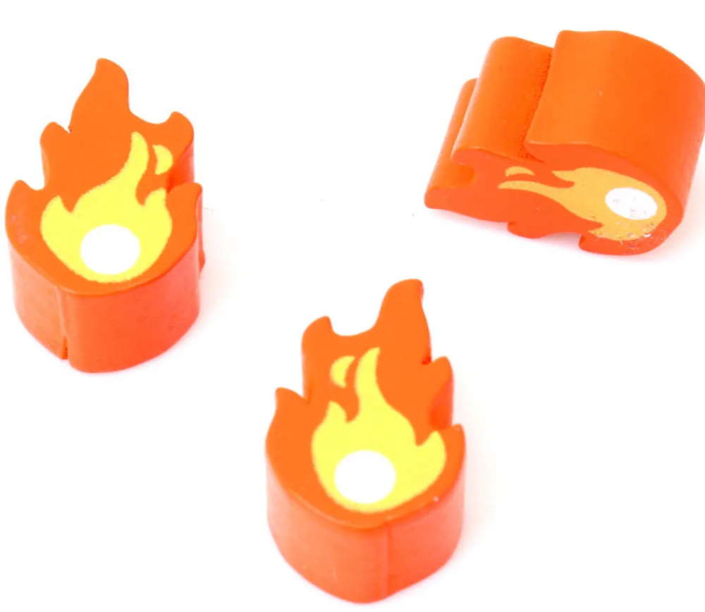 Tout Pour le Jeu Pion flamme boule de feu pour jeu 19 x 13 x 5 mm