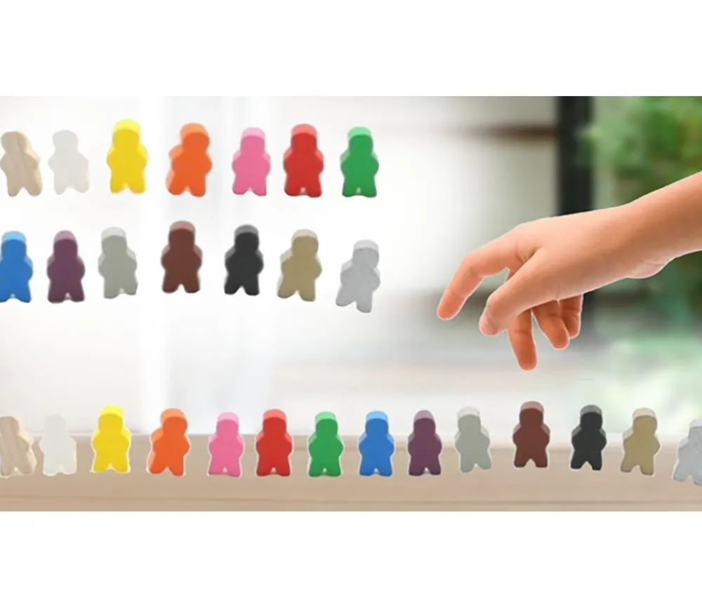 Tout Pour le Jeu Pion garçon en bois bonhomme meeple 14 x 24 X 8 mm personnage à l'unité
