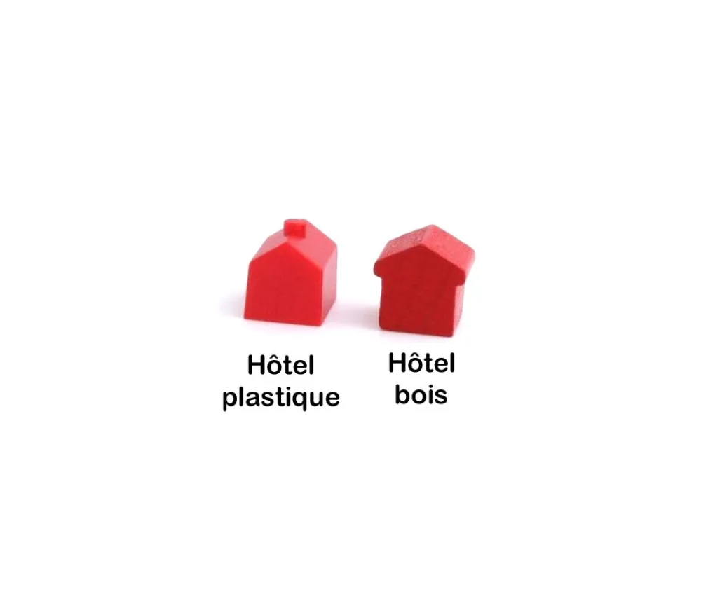 Tout Pour le Jeu Pion hotel rouge en plastique 19 x 13 X 13 mm