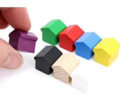 Tout Pour le Jeu Pion Hôtel grosse maison bois style monopoly 15x15x15 mm