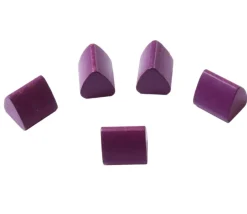 Tout Pour le Jeu Pion hutte / tente en bois violet 12 x 11 x 10 mm