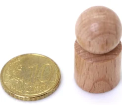 Tout Pour le Jeu Pion joueur droit avec boule en bois 15 x 29 mm pour jeu à l'unité
