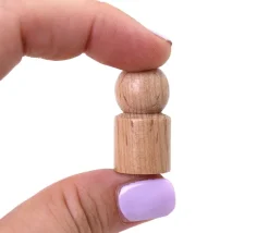 Tout Pour le Jeu Pion joueur droit avec boule en bois 15 x 29 mm pour jeu à l'unité