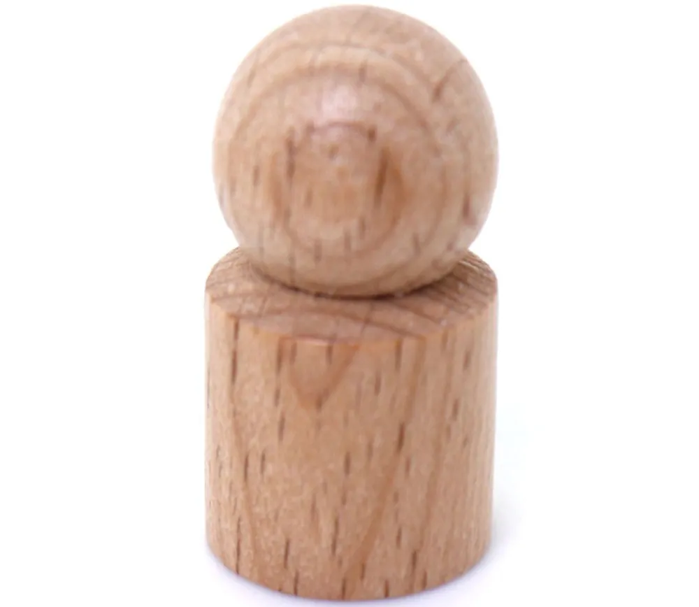 Tout Pour le Jeu Pion joueur droit avec boule en bois 15 x 29 mm pour jeu à l'unité