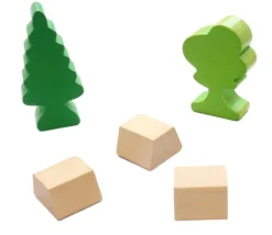 Tout Pour le Jeu Pion lingot bois naturel trapèze 16 x 15 x 10 mm