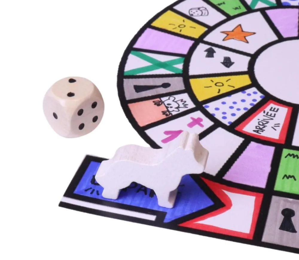 Tout Pour le Jeu Pion loup / chien bois 34 x 25 x 8 mm