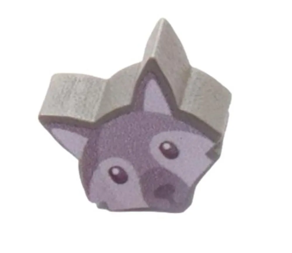 Tout Pour le Jeu Pion Loup en bois pour jeu 15 x 14 x 8 mm