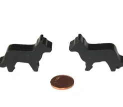 Tout Pour le Jeu Pion Loup noir en bois pour jeu