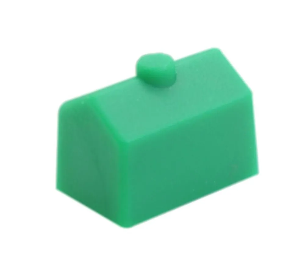 Tout Pour le Jeu Pion maison verte plastique 12 x 8 x 9 mm
