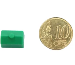 Tout Pour le Jeu Pion maison verte plastique 12 x 8 x 9 mm