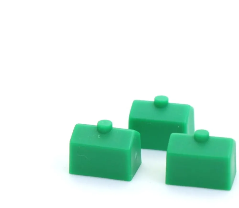 Tout Pour le Jeu Pion maison verte plastique 12 x 8 x 9 mm