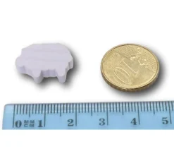 Tout Pour le Jeu Pion mini mouton blanc en bois 19 x 11 x 8 mm