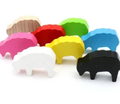 Tout Pour le Jeu Pion mouton blanc 40x28x10 mm en bois pour jeu de société
