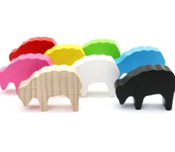 Tout Pour le Jeu Pion mouton rouge 40x28x10 mm en bois pour jeu de société