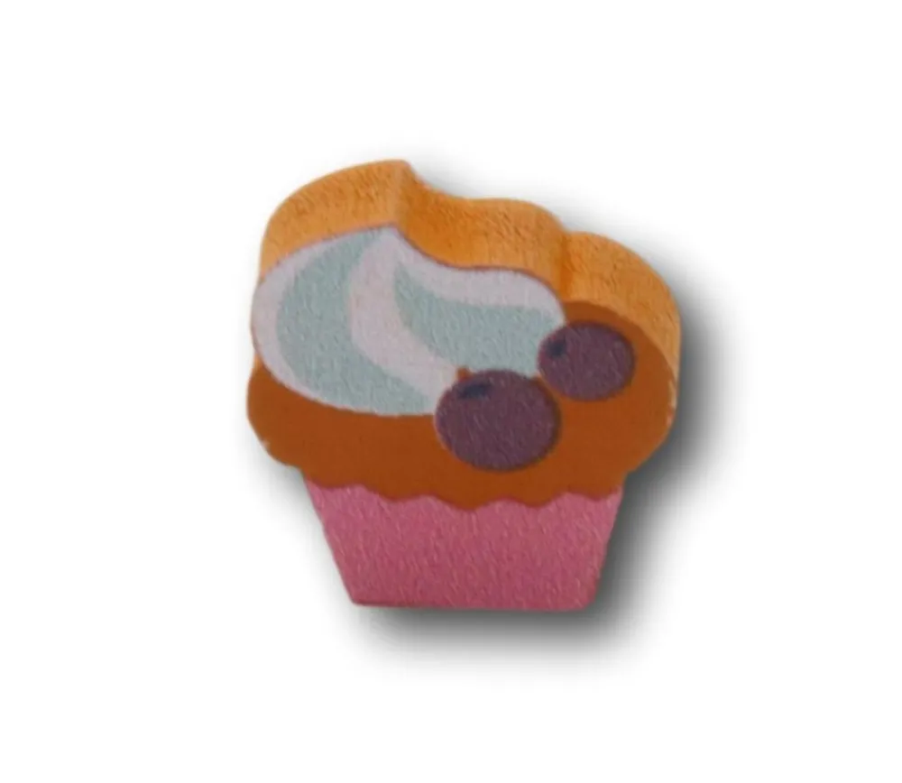 Tout Pour le Jeu Pion Muffin gâteau en bois 16 x 15 x 5 mm