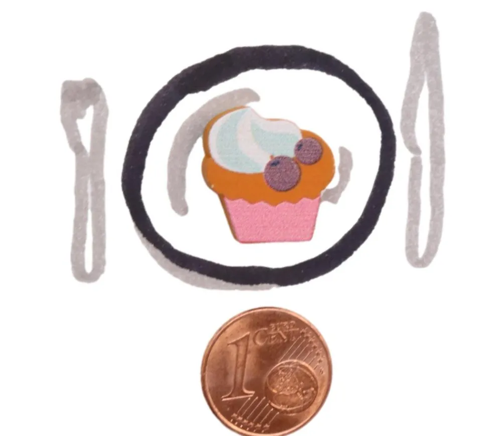Tout Pour le Jeu Pion Muffin gâteau en bois 16 x 15 x 5 mm