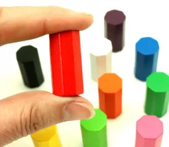 Tout Pour le Jeu Pion octogone 15 x 30 mm en bois pour jeu à l'unité
