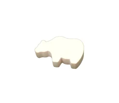 Tout Pour le Jeu Pion ours blanc en bois pour jeu grizzli polaire