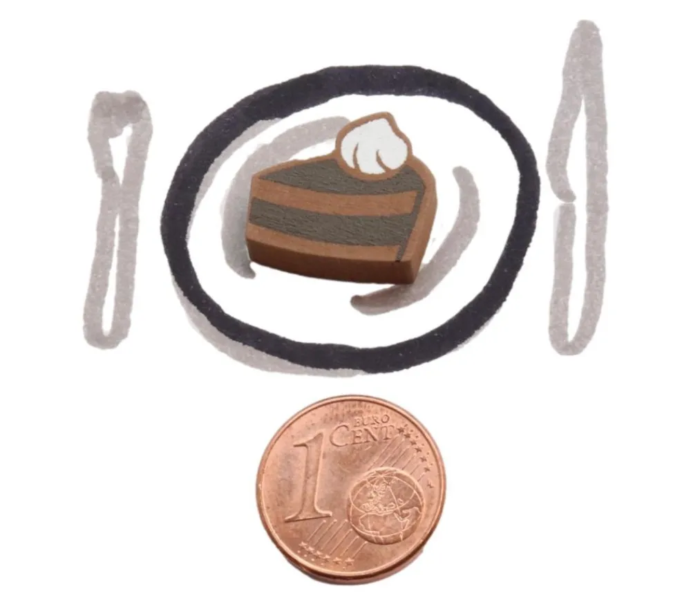 Tout Pour le Jeu Pion part de Gâteau en bois 16 x 14 x 5 mm