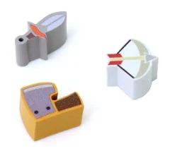 Tout Pour le Jeu Pion épée en bois gris arme - 20 x 0.9 x 10 mm