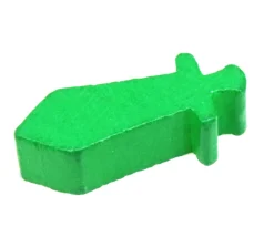 Tout Pour le Jeu Pion épée en bois vert 24 x 8 X 8 mm arme
