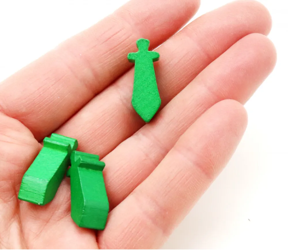 Tout Pour le Jeu Pion épée en bois vert 24 x 8 X 8 mm arme