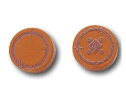Tout Pour le Jeu Pion Pièce de Bronze en bois 15 x 15 x 5 mm