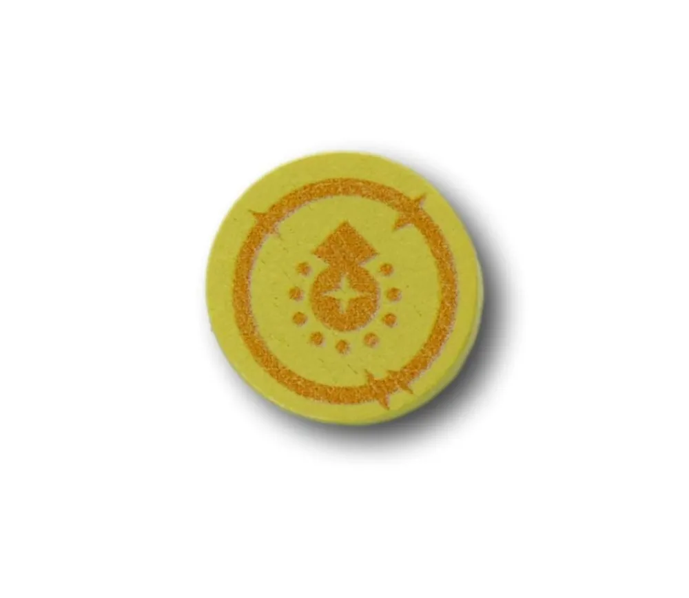 Tout Pour le Jeu Pion Pièce d'Or en bois 15 x 15 x 5 mm