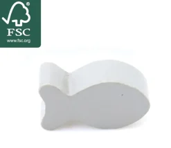 Tout Pour le Jeu Pion poisson gris en bois 24 x 13 mm pour jeu