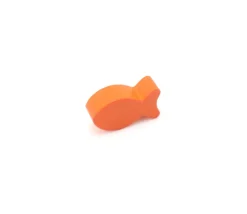 Tout Pour le Jeu Pion poisson orange en bois 24 x 13 x 8 mm pour jeu