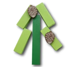 Tout Pour le Jeu Pion Pomme de Pin en bois 15 x 11 x 5 mm